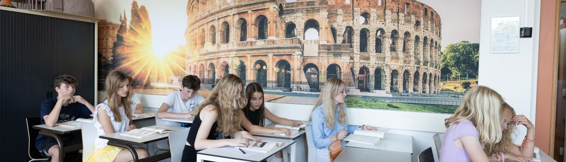 Erasmus Gym lokaal met Colosseum 1