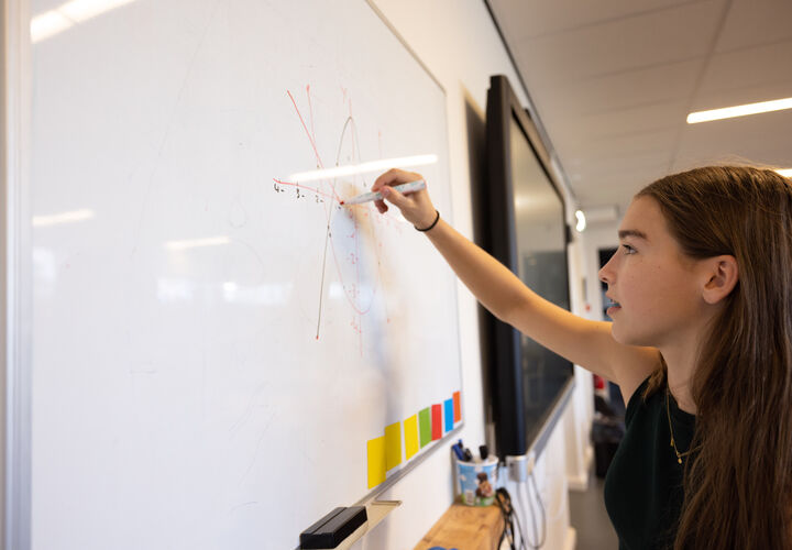 Erasmus Technasium whiteboard 95